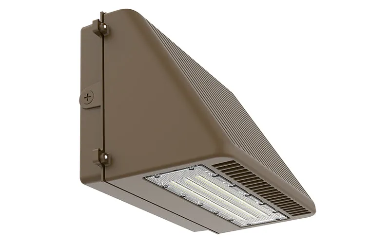 Dimmable LED Full Cutoff Wall Pack, 5500LM, 50W, 120-277V, CCT Available in 3000K, 4000K, or 5000K, Dark Bronze Finish — Warehouse Lighting LED Wall Lights 50.0W 3000K