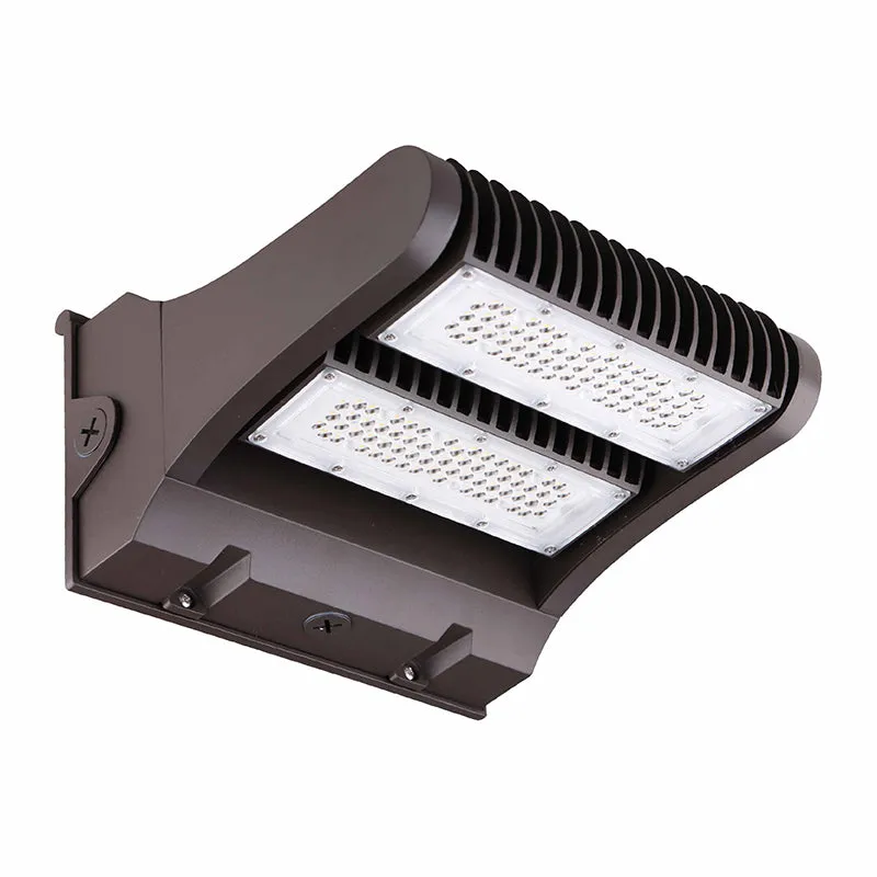LED Adjustable Wall Pack, 60 Watt, 7800 Lumens,120-277V, 3000K, 4000K or 5000K CCT Available, Dark Bronze — Warehouse Lighting LED Wall Lights 60.0W 3000K