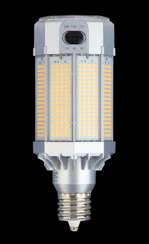 LED Superflex Bollard/Post Light Retrofit, 15,730 Lumens 80W/100W/110W selectable, 120-277V CCT Selectable 3000K/4000K/5000K — Warehouse Lighting LED Downlights 80.0W 3000K