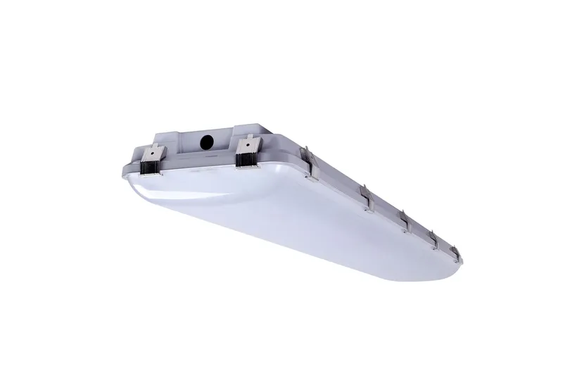 4 Foot LED Vapor Tight Fixture, 14000, or 20000 Lumens, 120-277V, 100W, or 150W, CCT Selectable 3500K/4000K/5000K — Warehouse Lighting LED High Bay Lights 100.0W 3500K
