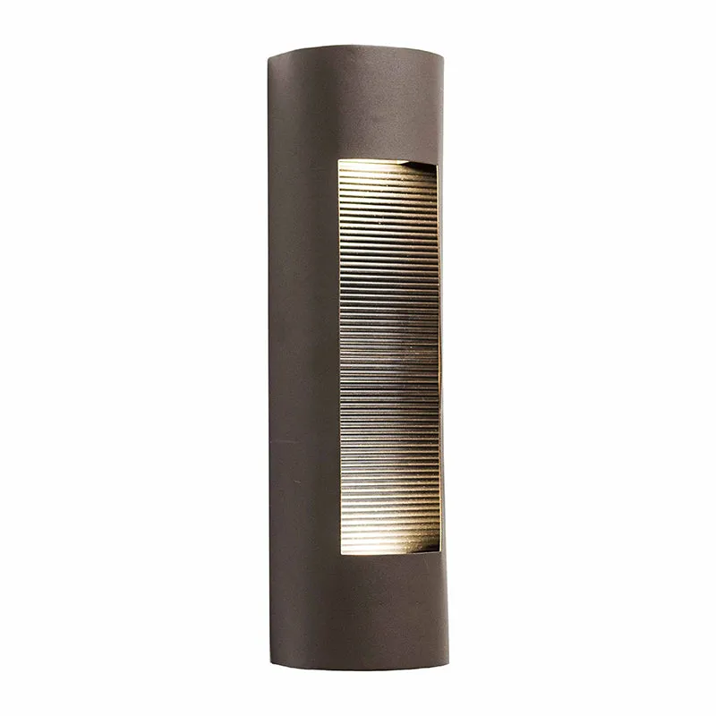 Crest Collection Burrow Trim Wall Sconce, 1800 Lumens, 100-277V, 20W, 3000K, 4000K, or 5000K, Dark Bronze or Silver — Warehouse Lighting LED Wall Lights 20.0W 3000K