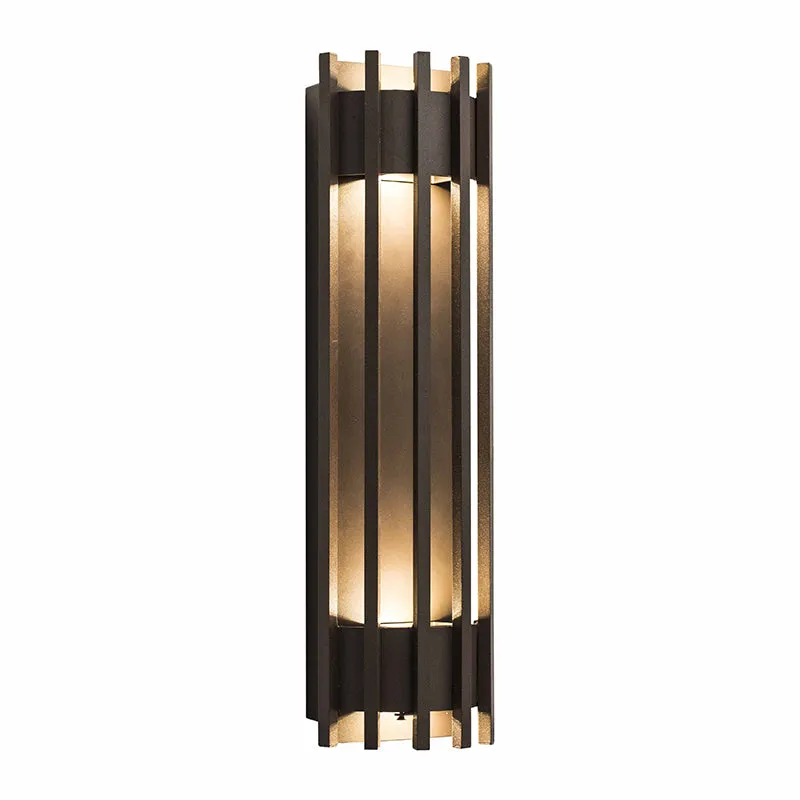 Crest Collection Pen Trim Wall Sconce, 1800 Lumens, 100-277V, 20W, 3000K, 4000K, or 5000K, Dark Bronze or Silver — Warehouse Lighting LED Wall Lights 20.0W 3000K
