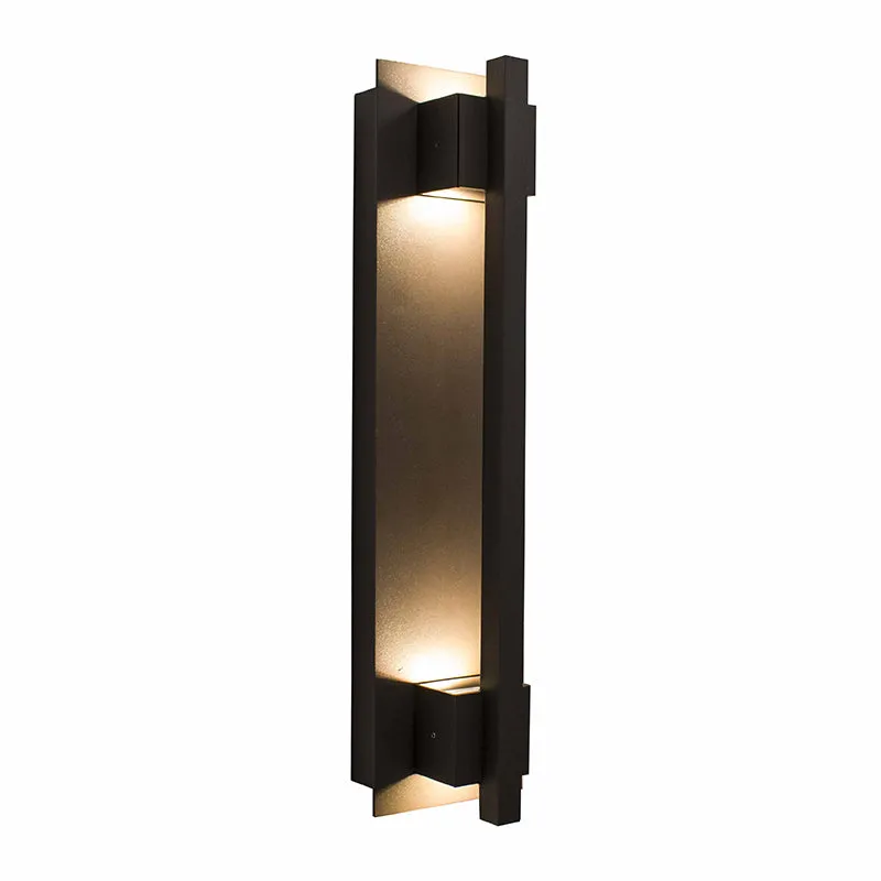 Crest Collection Grasp Trim Wall Sconce, 1800 Lumens, 100-277V, 20W, 3000K, 4000K, or 5000K, Dark Bronze or Silver — Warehouse Lighting LED Wall Lights 20.0W 3000K