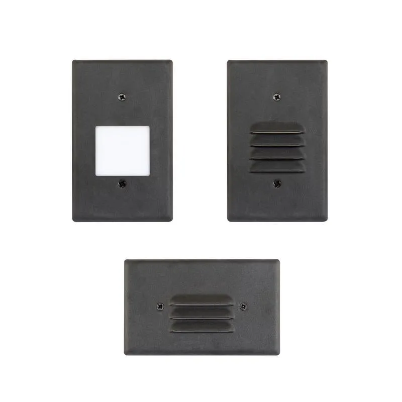 EnVision Step Light, 150 Lumens, 2W, 120V, 2700K, 3000K, or 4000K CCT, Black Finish — Warehouse Lighting LED Bollards & Pathway Lights 2.0W 2700K