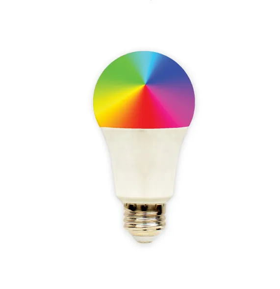 Smart App Compatible RGBW A19 Lamp, 800 Lumens, 9W, 120 Volts — Warehouse Lighting LED Bulbs & Lamps 9.0W 