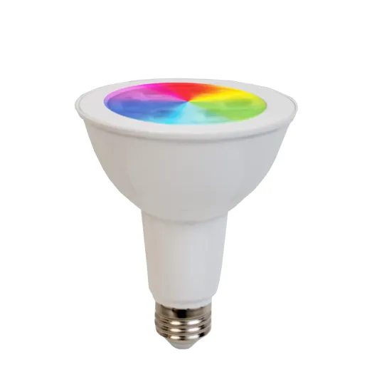 Smart App Compatible RGBW PAR30, 850 Lumens, 11W, 120 Volts — Warehouse Lighting LED Downlights 11.0W 