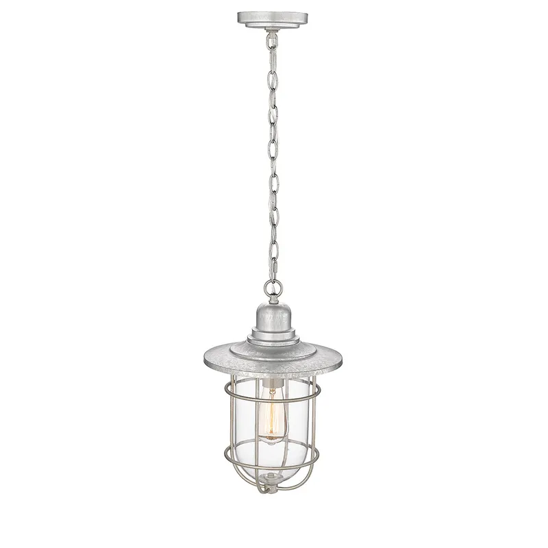 Millennium Lighting 1 Light Outdoor Hanging Lantern, Galvanized — Warehouse Lighting LED Landscape Lights 60.0W 