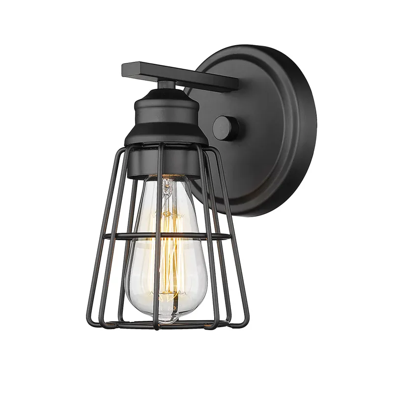 Millennium Lighting 1 Light Sconce, Matte Black Finish — Warehouse Lighting LED Wall Lights  