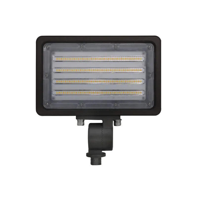LED Flood Light, 4000 or 7000 Lumens, CCT Selectable, 120-277V, Yoke Mount and Ground Stake Mount Options, Dark Bronze Finish — Warehouse Lighting LED Flood Lights 30.0W 3000K
