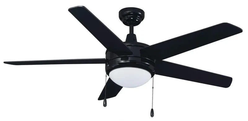 Mirage LED 5-blade Ceiling Fan Light, 50" Sweep, 16W, 3000K, 120V — Warehouse Lighting LED Post Top Lights 16.0W 3000K