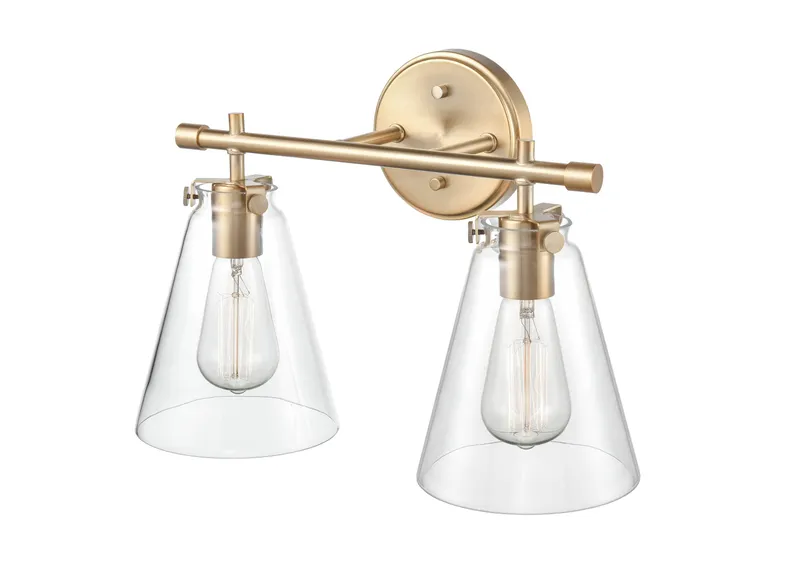 Millennium Lighting Two Light Vanity Aliza Series (Available in Modern Gold, Brushed Nickel, and Chrome Finishes) — Warehouse Lighting LED Wall Lights 60.0W 