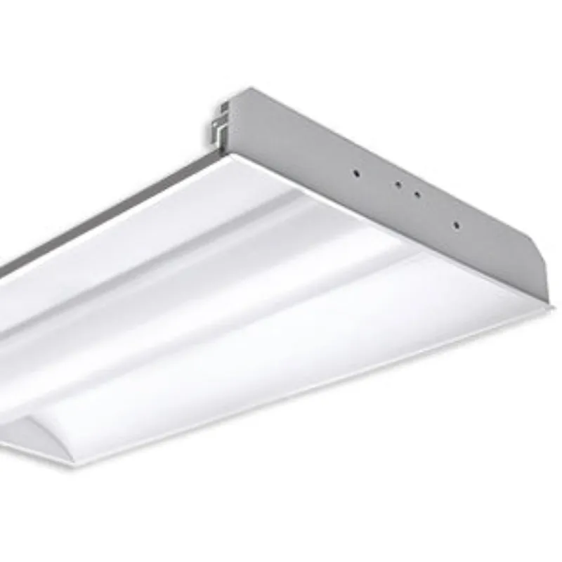 2 x 4 Foot LED Recessed Direct/Indirect Troffer, LED T8 Tube Ready (2 lamps), 120-277V — Warehouse Lighting LED Downlights  