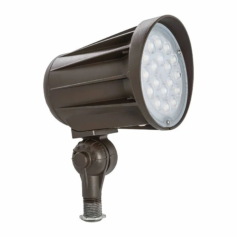 LED Bullet Flood Light, 42 Watt, 5200 Lumens, 3000K or 5000K, Knuckle Mount, 120-277V — Warehouse Lighting LED Flood Lights 42.0W 3000K