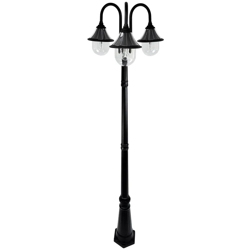 Orion Triple Head Lamp Post — Warehouse Lighting LED Landscape Lights 10.0W 2700K