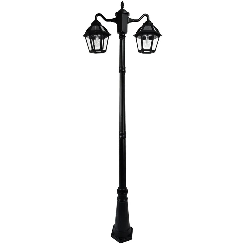 Polaris Double Head Lamp Post — Warehouse Lighting LED Landscape Lights 10.0W 2700K