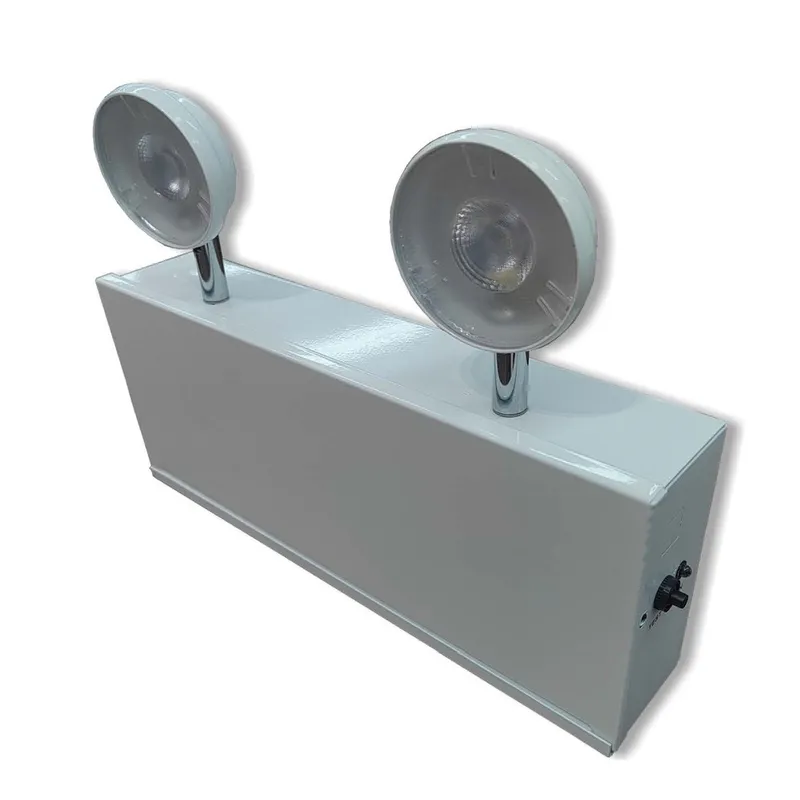 Chicago Approved 2 LED Lamp Heads, Steel Emergency Unit, 120-277V — Warehouse Lighting LED Exit & Emergency 3.3W 