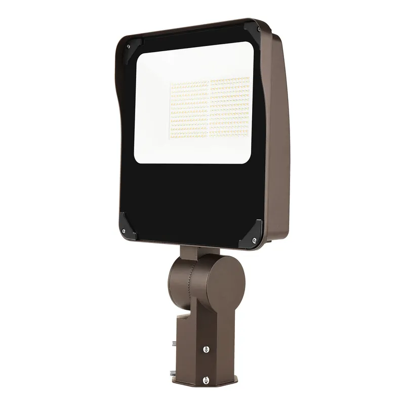 LED Flood Light, 90W, 14500 Lumens, 120-277V, CCT Selectable, Dark Bronze — Warehouse Lighting LED Flood Lights 90.0W 3000K