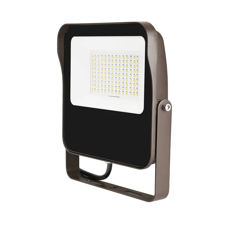 LED Flood Light, 65W, 9500 Lumens, 120-277V, CCT Selectable, Dark Bronze — Warehouse Lighting LED Flood Lights 65.0W 3000K