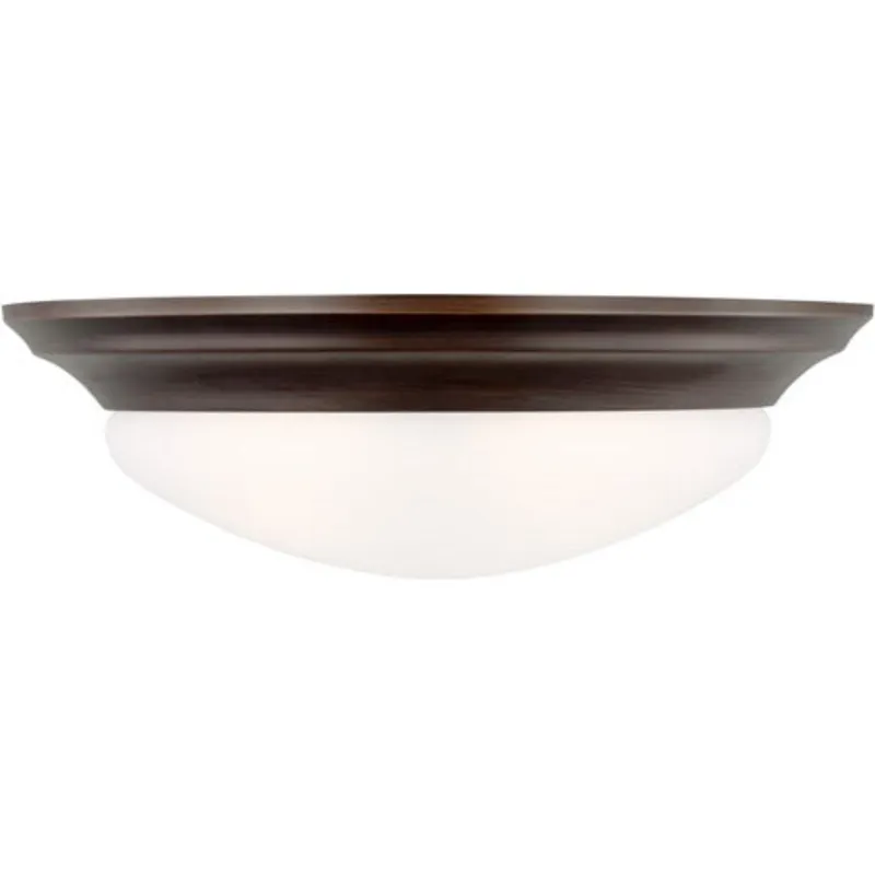 Nash 2 Light 14" Bronze Ceiling Flush Mount Ceiling Light — Warehouse Lighting LED Post Top Lights 60.0W 
