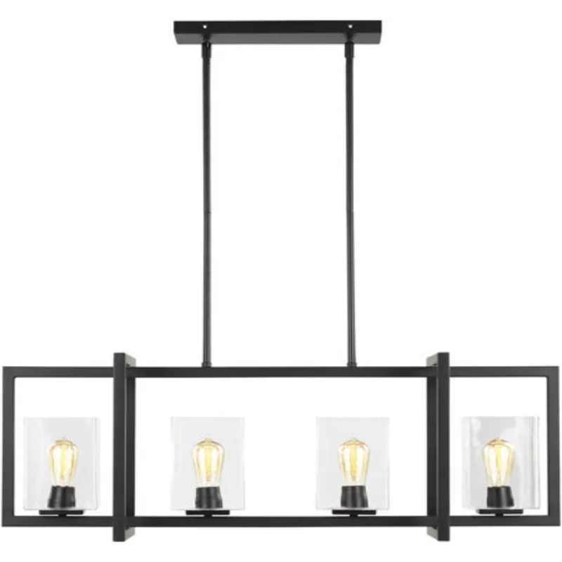 Mitte 4 Light 12" Midnight Black Pendant Ceiling Light — Warehouse Lighting LED Landscape Lights 80.0W 