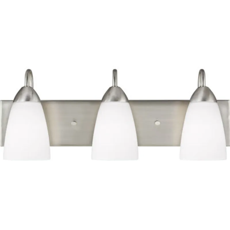 Seville 3 Light 21" Brushed Nickel Wall Bath Fixture Wall Light — Warehouse Lighting LED Wall Lights  3000K