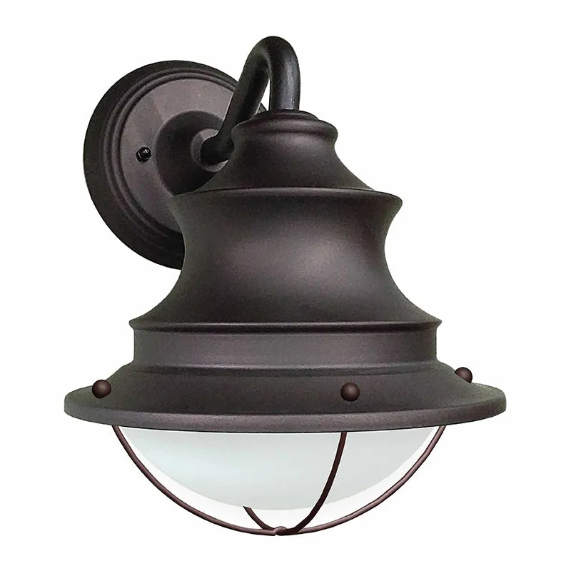 Westgate LED Sea Side Outdoor Wall Lantern with Wire Guard, 12W, CCT Selectable — Warehouse Lighting LED Wall Lights 12.0W 3000K