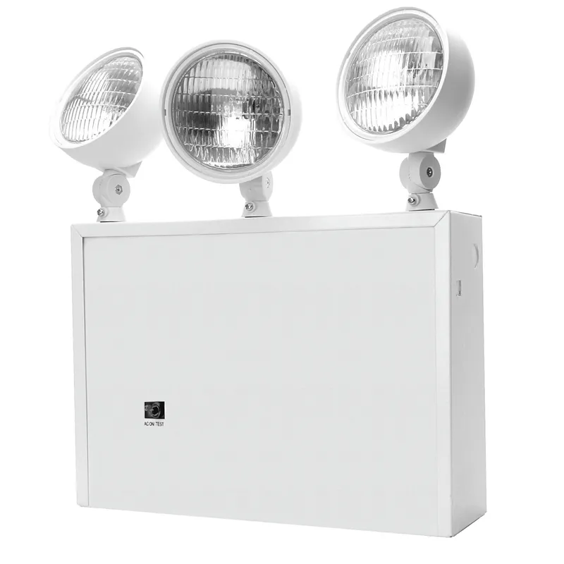 New York City Approved Emergency Unit, 6V, 3 Lamp, 50W, White — Warehouse Lighting LED Exit & Emergency 50.0W 