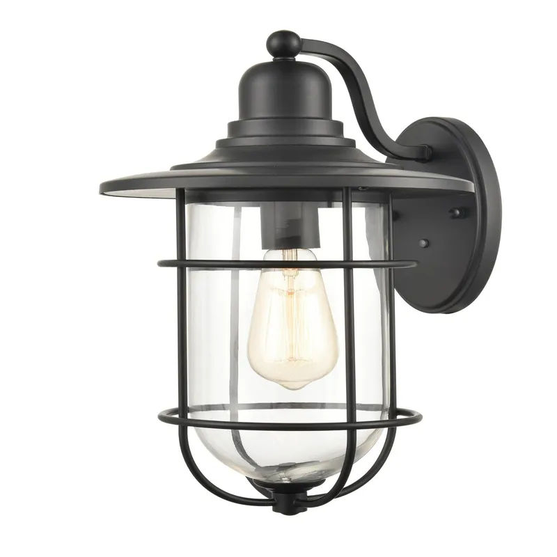 Millennium Lighting 1 Light 14" Outdoor Wall Sconce, Black — Warehouse Lighting LED Wall Lights  