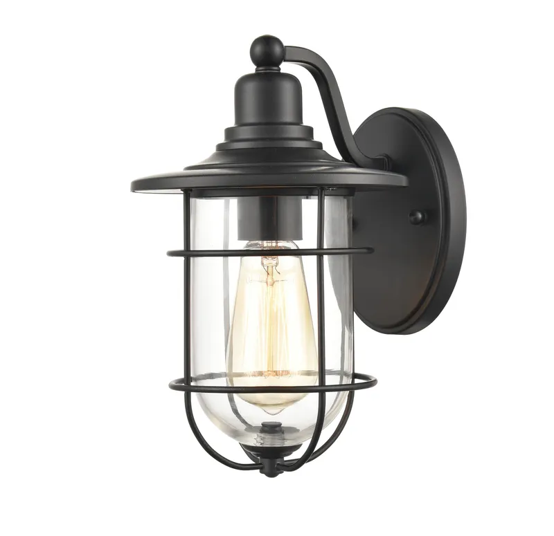 Millennium Lighting 1 Light 11" Outdoor Wall Sconce, Black or Galvanized — Warehouse Lighting LED Wall Lights  