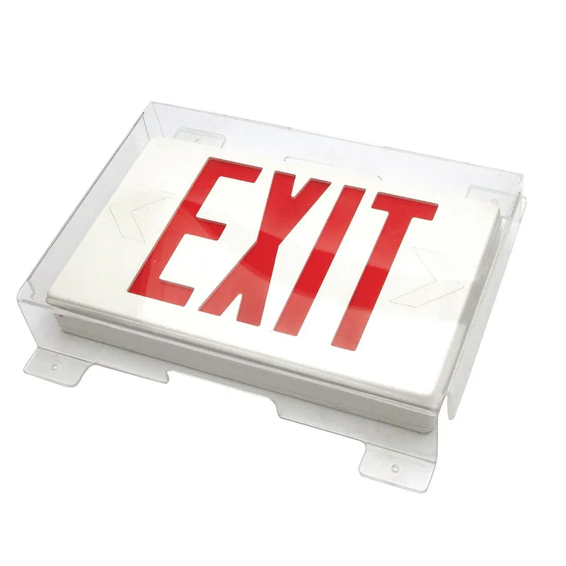 Vandal/Environmental Shield Guard for Slim Exit Signs — Warehouse Lighting LED Exit & Emergency  