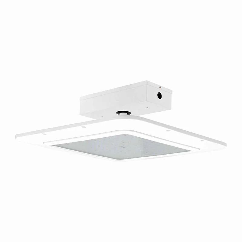 LED Power-Adjustable, Dimmable, Recessed Gas Station/Canopy Light, 80-150 watt, 120-277V — Warehouse Lighting LED Downlights 150.0W 5000K