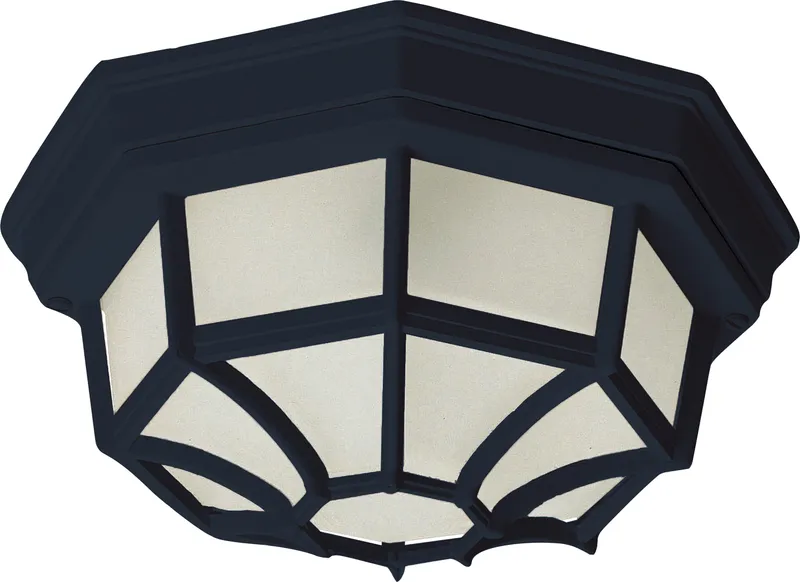 Flush Mount LED 1-Light Outdoor Ceiling Mount — Warehouse Lighting LED Post Top Lights 10.0W 