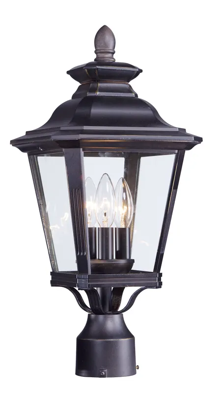 Knoxville 3-Light Outdoor Post — Warehouse Lighting LED Lighting Controls 10.0W 