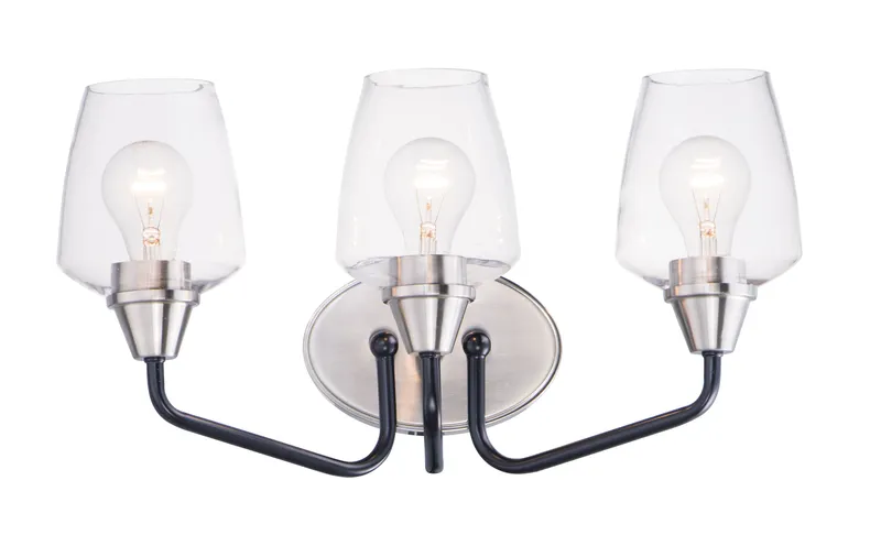 Goblet 3-Light Bath Vanity — Warehouse Lighting LED Wall Lights 10.0W 