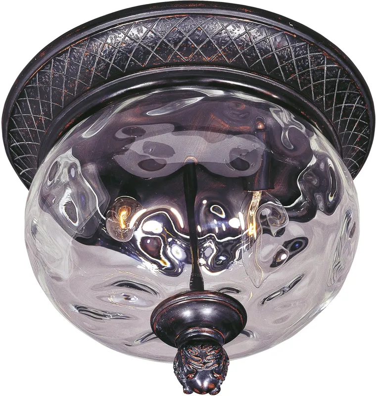Carriage House DC 2-Light Outdoor Ceiling Mount — Warehouse Lighting LED Post Top Lights 10.0W 