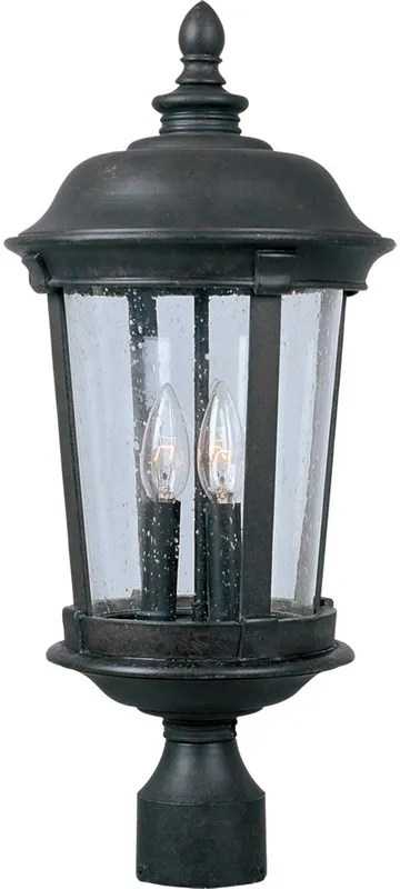 Dover Cast 3-Light Outdoor Pole/Post Lantern — Warehouse Lighting LED Lighting Controls 10.0W 