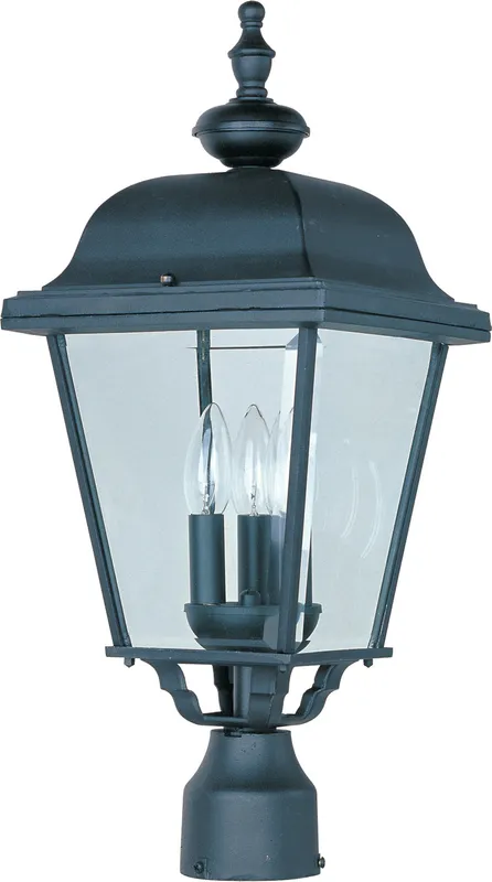 Builder Cast 3-Light Outdoor Pole/Post Lantern — Warehouse Lighting LED Lighting Controls 10.0W 