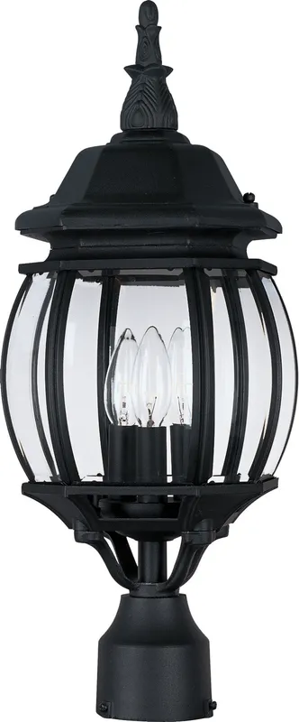 Crown Hill 3-Light Outdoor Pole/Post Lantern — Warehouse Lighting LED Lighting Controls 10.0W 5000K