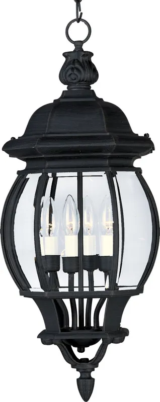 Crown Hill 4-Light Outdoor Hanging Lantern — Warehouse Lighting LED Landscape Lights 10.0W 