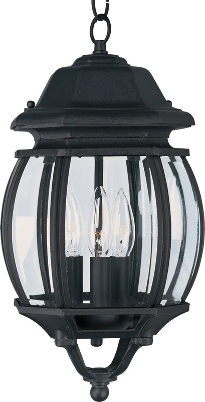 Crown Hill 3-Light Outdoor Hanging Lantern — Warehouse Lighting LED Landscape Lights 10.0W 