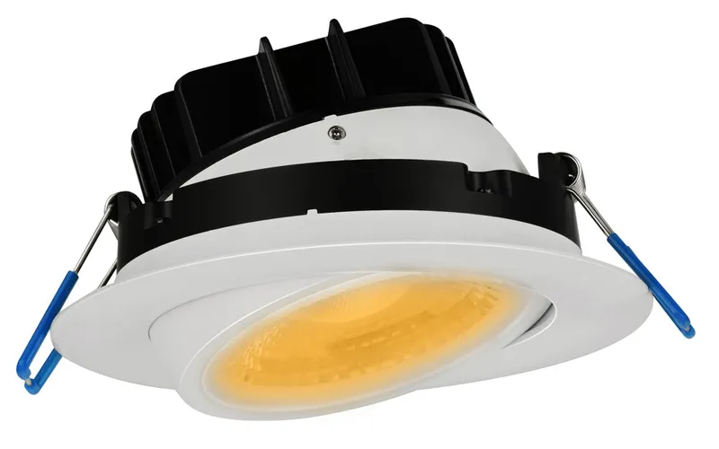 4″ Round Eyeball Gimbal LED, 15W, High Output, Multiple CCT and Finishes — Warehouse Lighting LED Downlights 15.0W 2000K