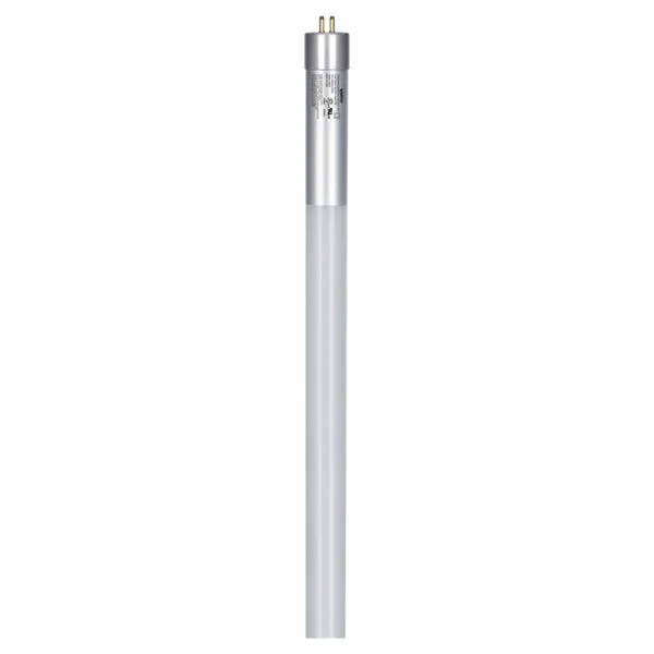 25 Pk SATCO 12 Watt T5 LED; Miniature bi-pin base; 3500K, 4000K, or 5000K; 50000 Average rated hours; 1400 Lumens; 120-277 Volt; Type B; Ballast Bypass; Single or Double Ended Wiring — Warehouse Lighting LED Linear Lights 12.0W 3500K