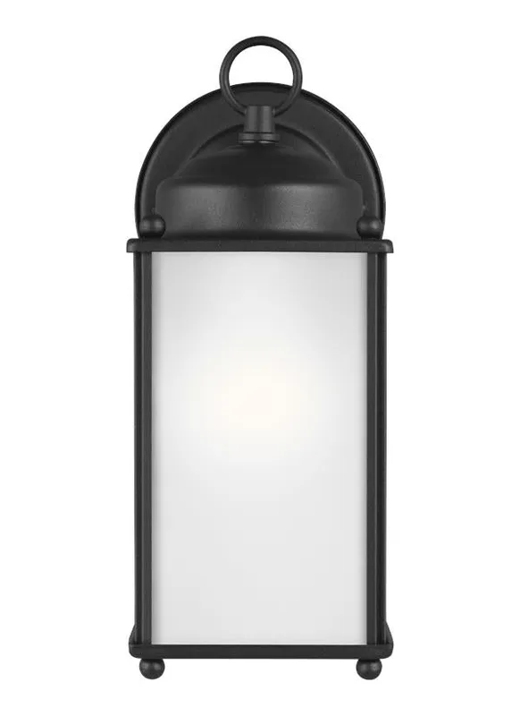 New Castle Collection - Large One Light Outdoor Wall Lantern | Finish: Black - 8593001-12 — Warehouse Lighting LED Wall Lights  