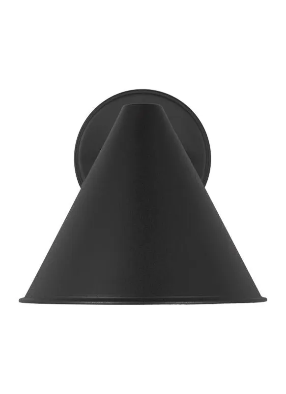 Crittenden Collection - One Light Outdoor Wall Lantern | Finish: Black - 8438501-12 — Warehouse Lighting LED Wall Lights  
