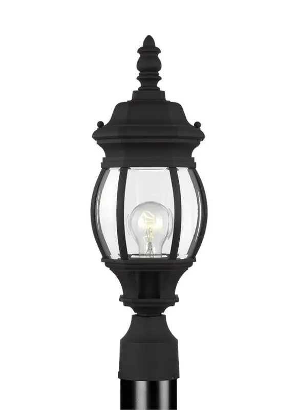 Wynfield Collection - Small One Light Outdoor Post Lantern | Finish: Black - 82202-12 — Warehouse Lighting LED Lighting Controls  