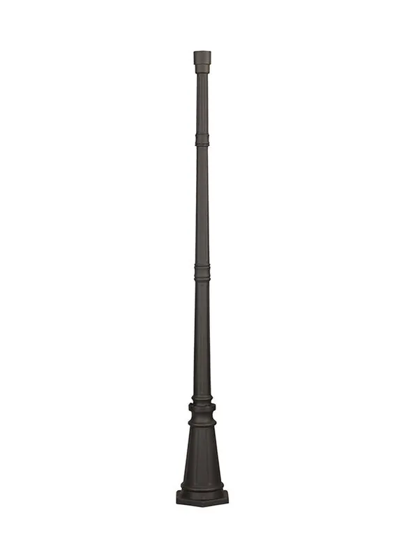 8120-12, Aluminum Post in Black Finish , Outdoor Posts Collection — Warehouse Lighting LED Lighting Controls  