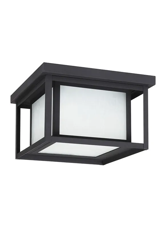 79039-12, Two Light Outdoor Ceiling Flush Mount , Hunnington Collection — Warehouse Lighting LED Post Top Lights  