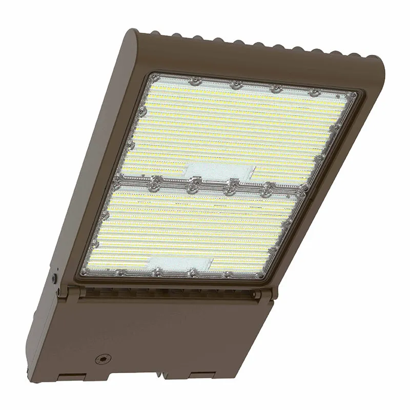 LED High Lumen Area/Parking Lot Light, Selectable Wattage 150/200/240/300, Selectable CCT, 120-277V, Bronze Finish — Warehouse Lighting LED Flood Lights 150.0W 3000K