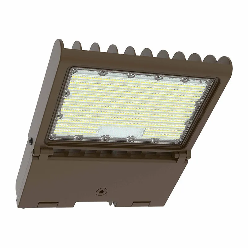 LED High Lumen Area/Parking Lot Light, Selectable Wattage 50/80/100/150, Selectable CCT, 120-277V, Bronze Finish — Warehouse Lighting LED Flood Lights 150.0W 3000K