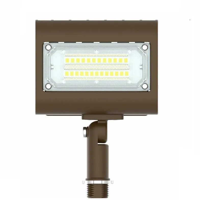 LED Architectural Flood Light with 1/2" Knuckle, 15 watt, 3000K, 4000K, or 5000K, 120-277V — Warehouse Lighting LED Flood Lights 15.0W 3000K